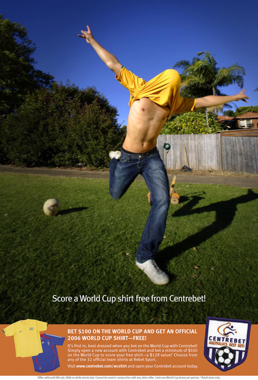 Centrebet - Poster for POS Advertising for World Cup