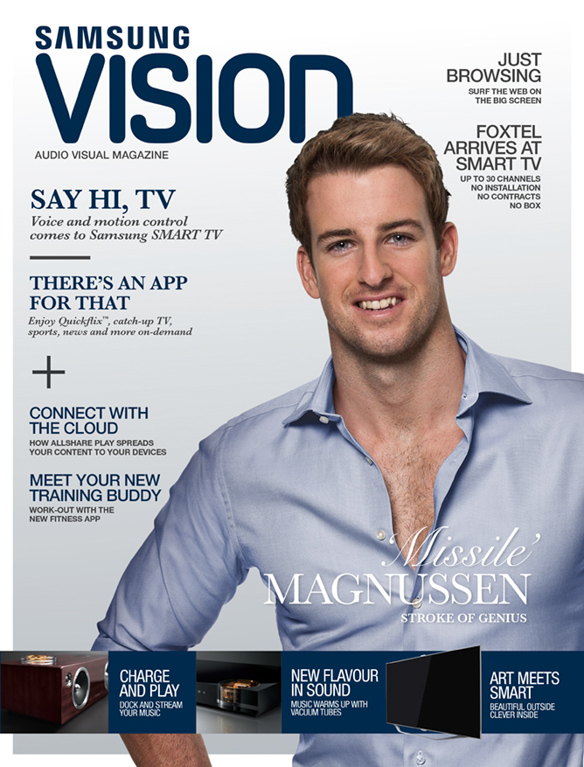 Samsung - Olympian James Magnussen Cover Image for Samsung Vision Magazine