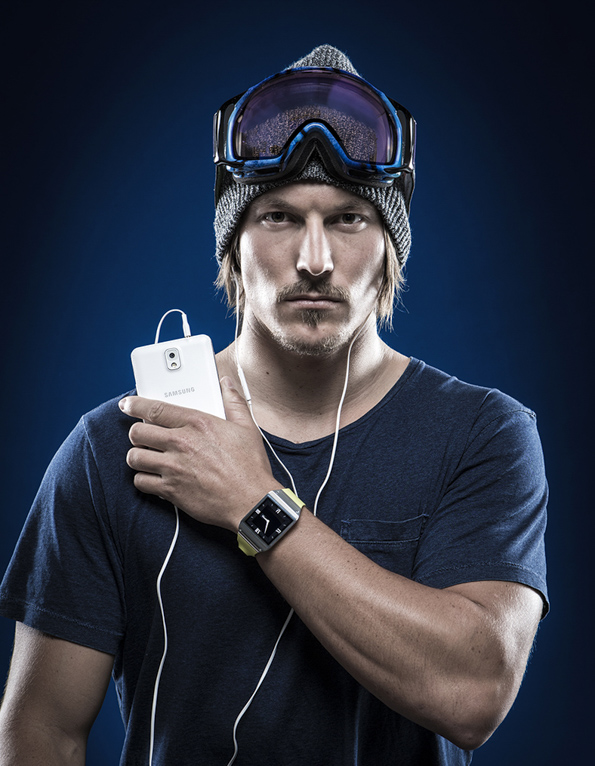 Samsung - Alex ‘Chumpy’ Pullin, Samsung sponsored Winter Olympian and World Champion.