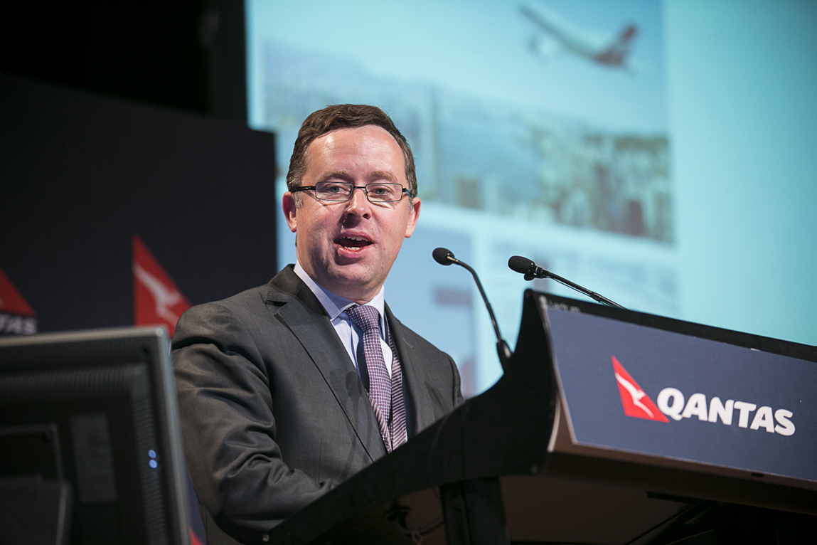 Qantas - Allan Joyce addressing staff at the Annual Safety Conference