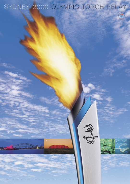 Olympic Torch Relay - Image of the Olympic torch flame for the public launch of the relay